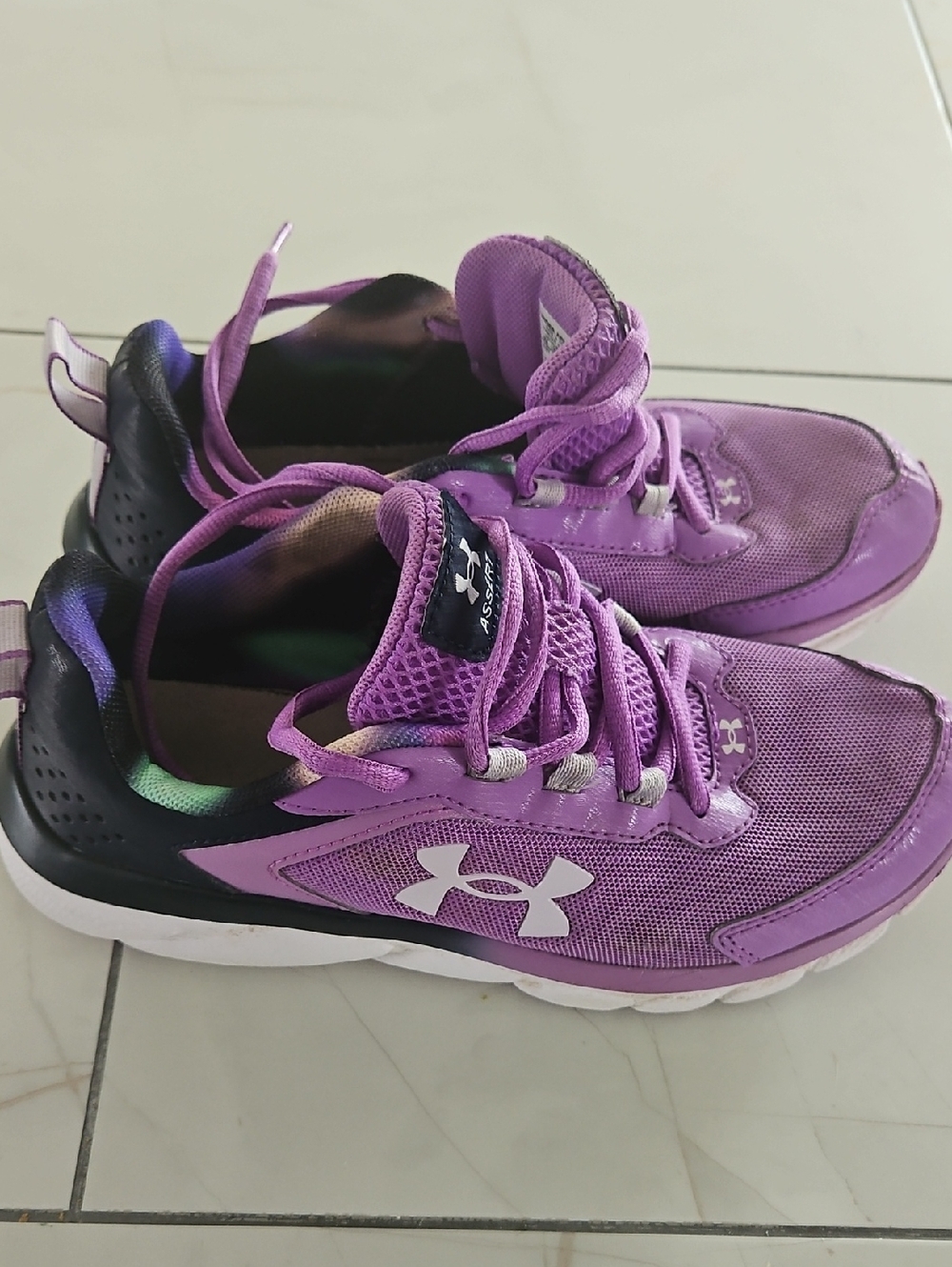 Under Armour Purple and White Women's Training Sneakers